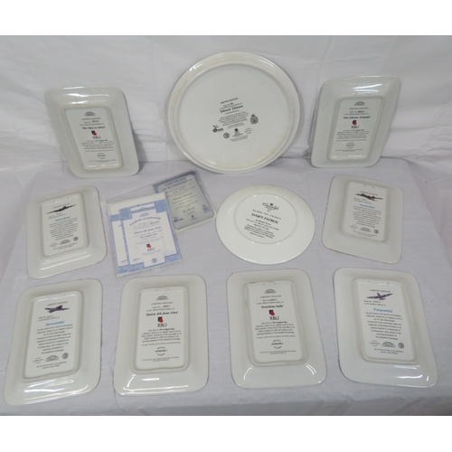 107 - Lot of Davenport 'Longest Day' & 'South Information' commemorative plates, with certificates