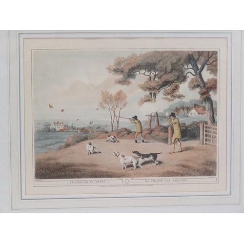 11 - 'Spanish pointer' & 'Partridge shooting' pair of prints 38x52cm & 36x48cm