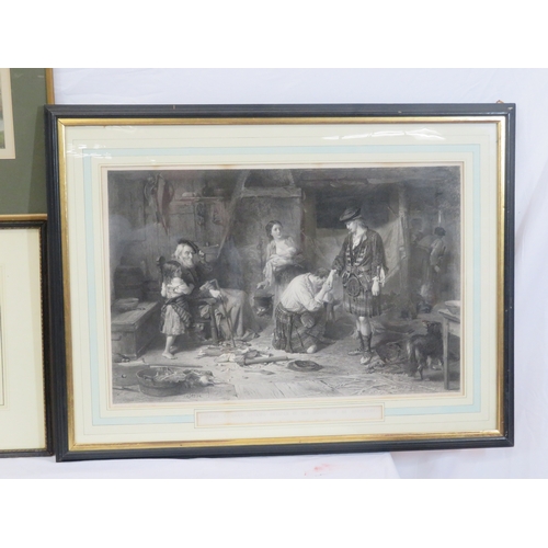 17 - 'Charles Edward', 'Gulls' & 'Shooting scene' three prints of various sizes