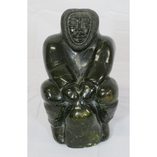 223 - Inuit carved marble figure