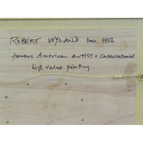 30 - Robert Wyland 'Sunset' oil on board 24x30cm signed