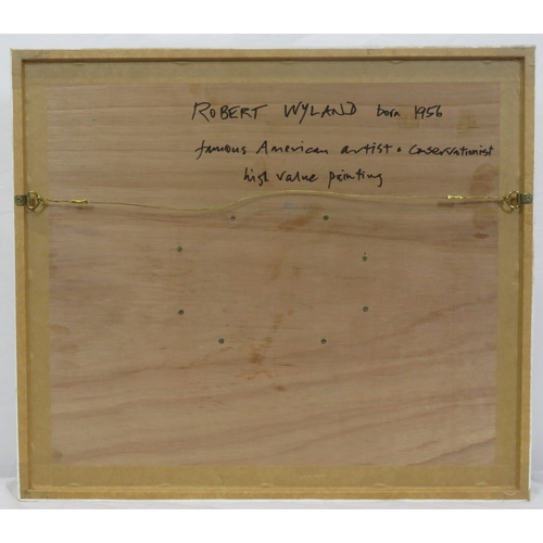 30 - Robert Wyland 'Sunset' oil on board 24x30cm signed