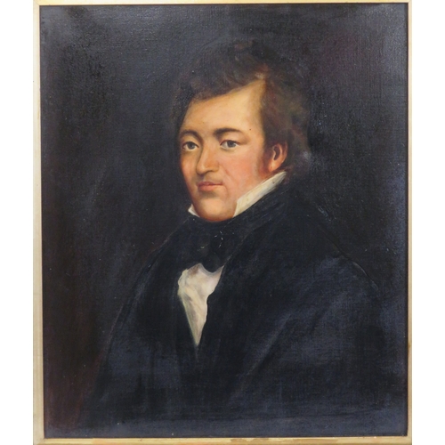 40 - Victorian school 'Portrait of a gentleman' oil on canvas 65x55cm