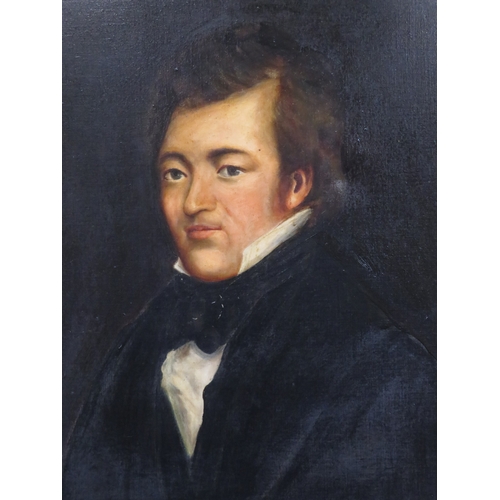 40 - Victorian school 'Portrait of a gentleman' oil on canvas 65x55cm