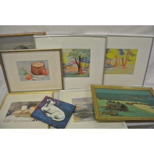 5 - Assorted lot of paintings, pictures, etc. in box