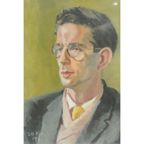 30A - Canon EP Mills 'Portrait of Owen McSweeney' pastels 38x29cm monogrammed, dated 1961