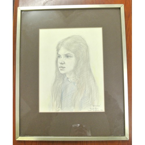 31A - Thomas Ryan PRHA 'Veronica' pastels, 25x19cm Titled, signed and dated Cork 1982