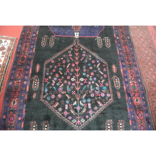 134 - Deep ground full pile Persian Nahavand village carpet 290 X140 cm