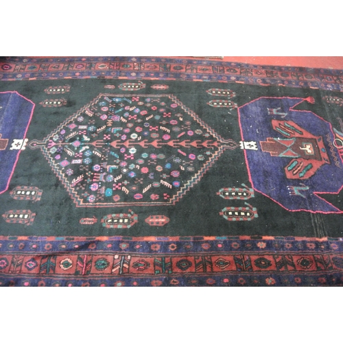 134 - Deep ground full pile Persian Nahavand village carpet 290 X140 cm