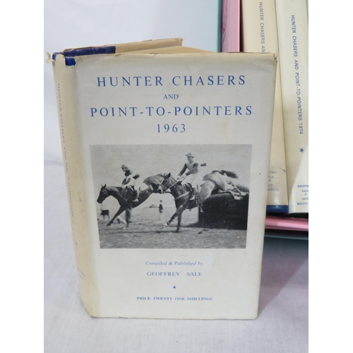 143 - Assorted lot of hunters, chasers, & point to pointers books