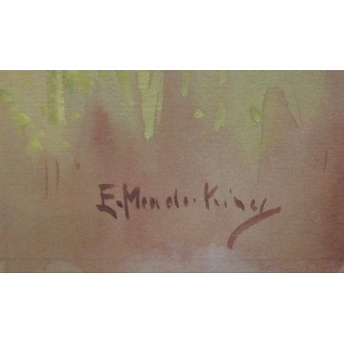 20 - Eric Meade-King 'Landscape with copse' watercolour 32x48cm signed