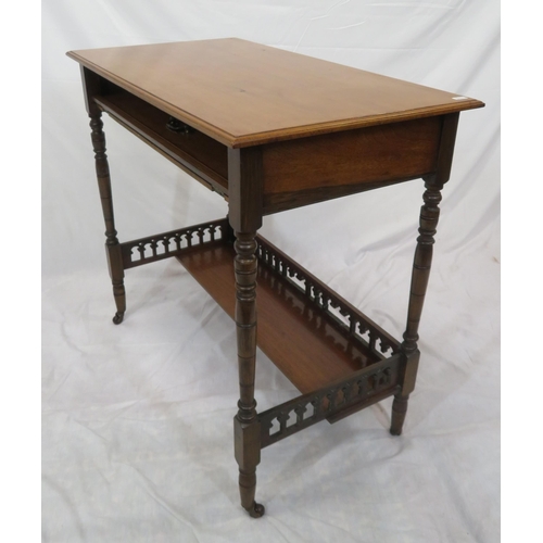 211 - Victorian mahogany desk with lift-up top, drop-down front, sectioned interior, brass drop handle, on... 