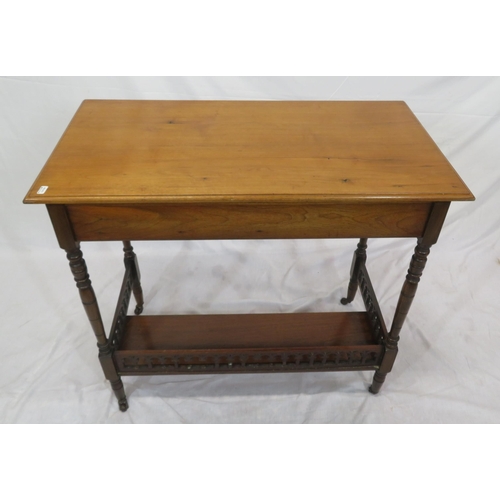 211 - Victorian mahogany desk with lift-up top, drop-down front, sectioned interior, brass drop handle, on... 