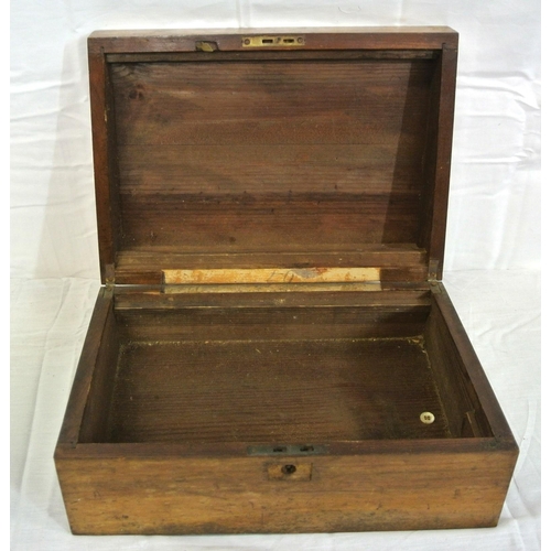 218 - Edwardian walnut stationery box