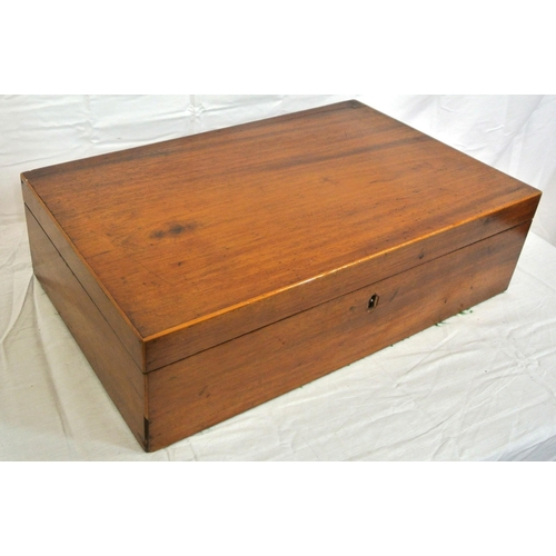 243 - Edwardian inlaid mahogany stationery or sewing box