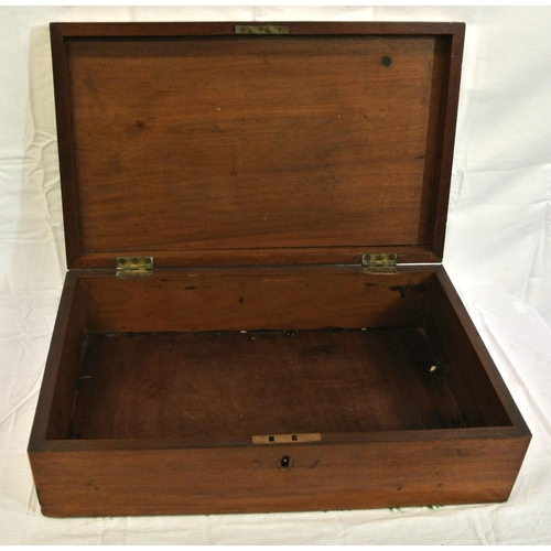 243 - Edwardian inlaid mahogany stationery or sewing box