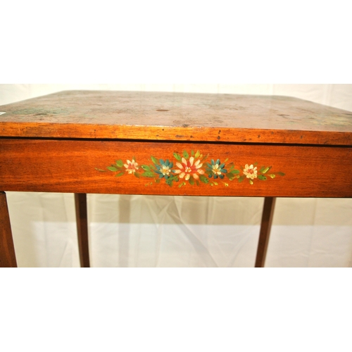 246 - French oblong occasional table with angled corners, ornate foliate & musical instrument decoration, ... 