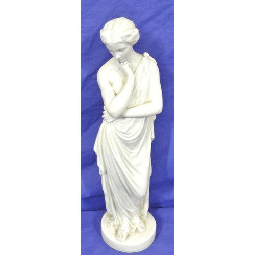 247 - Ornate Parian figure of a lady in a toga