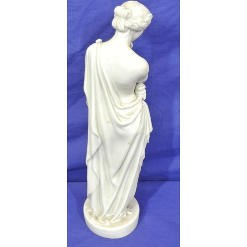 247 - Ornate Parian figure of a lady in a toga