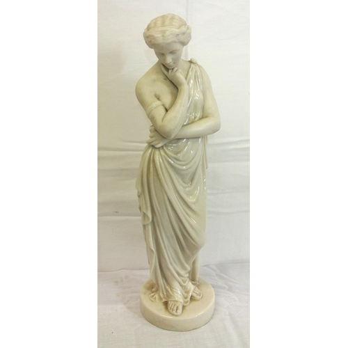 247 - Ornate Parian figure of a lady in a toga