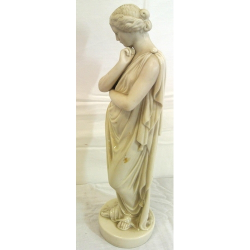 247 - Ornate Parian figure of a lady in a toga