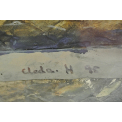44 - Cloda Hassett 'Untitled' mixed media 57x67cm signed