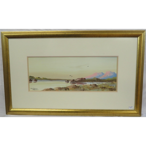 55 - Harry Anderson 'Caledon, Co. Tyrone' set of 3 gouaches, 20x48cm each signed