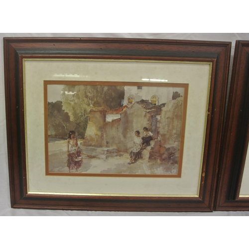 6 - Sir William Russell Flint 'Spanish ladies' Pair of prints 25x38cm each