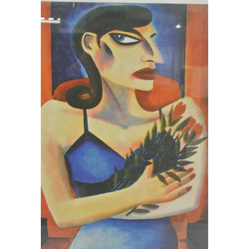 64 - Graham Knuttel 'Lady' print 39x51cm signed