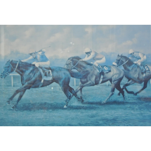 75 - Max Brandrett 'Ray Cochrane and Kahyasi' & 'Pat Eddery on Warning' pair of limited edition racing pr... 