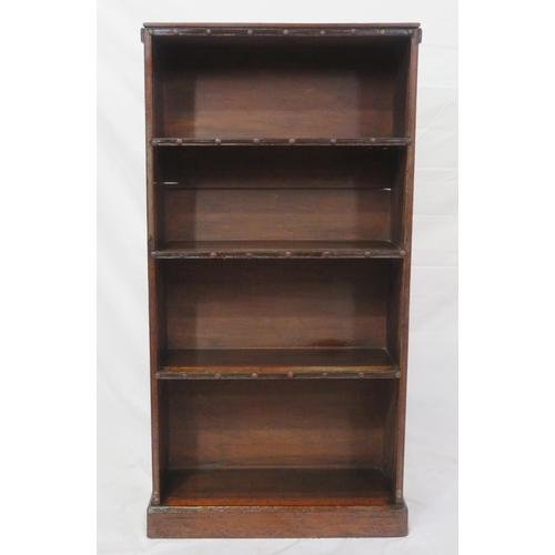 86 - Continental style open bookshelf on oblong plinth