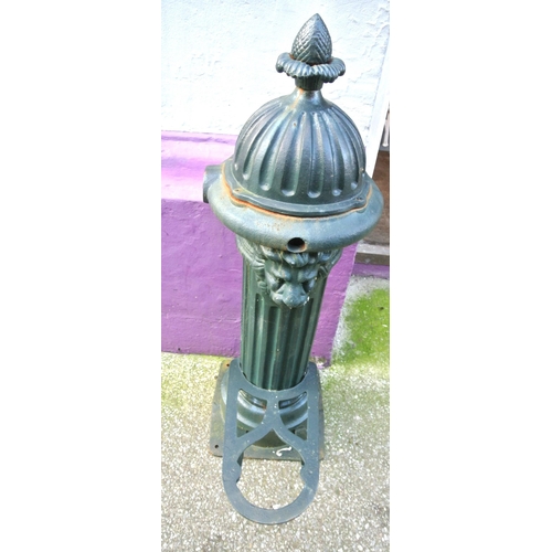 203 - Victorian design cast iron water font with shaped stand