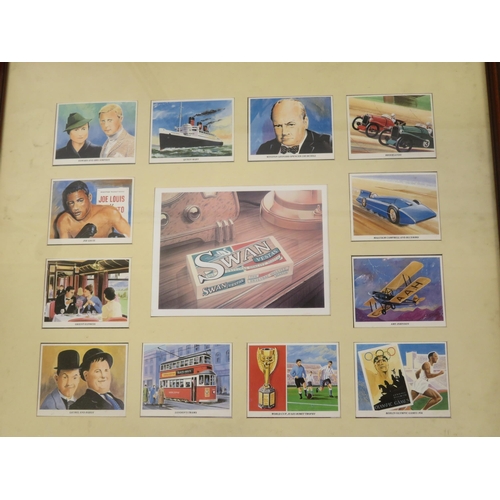 3 - 3 prints collection: 'Swan Vesta cards', 'The Doctor' & 'Lang Bros Pub Sign'