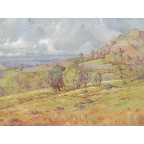 11 - Eric Meade-King 'Landscape with copse' watercolour 32x48cm signed