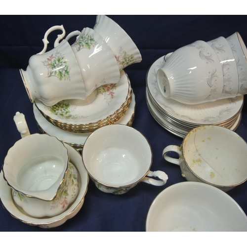 101 - Assorted lot of tea service wares in box