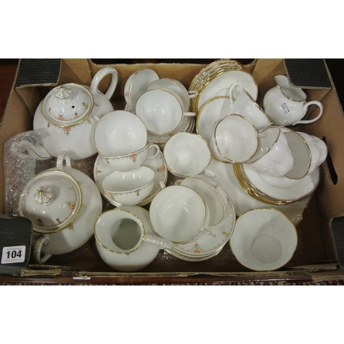 104 - Lot of Royal Albert and other tea ware in box