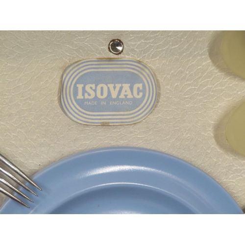 152 - Vintage 'Isovac' picnic set in fitted case