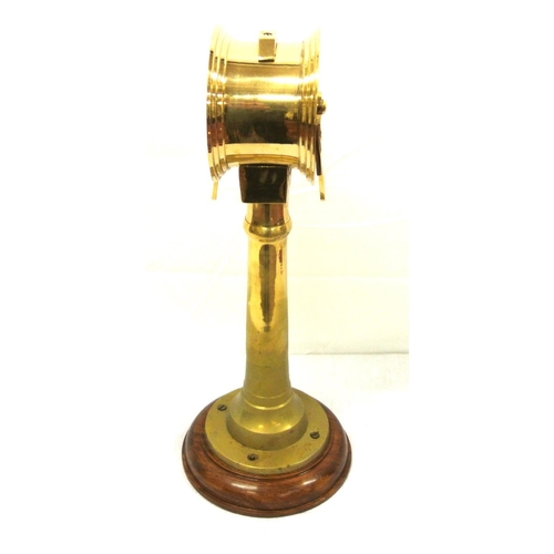 173 - Marine model engine room brass ships telegraph on stand