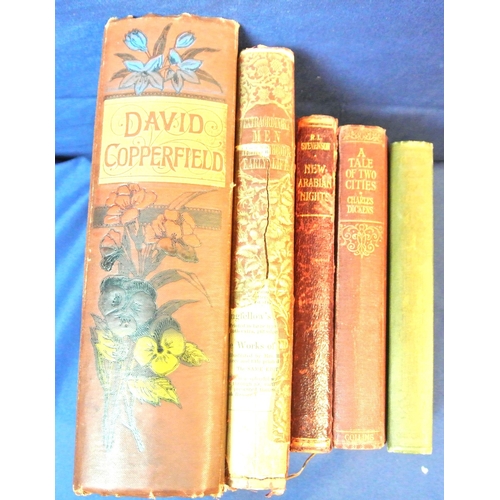 194 - Collection of old books, David Copperfield ,The Poetical Works of John Keats,A Tale of Two Cities Ch... 