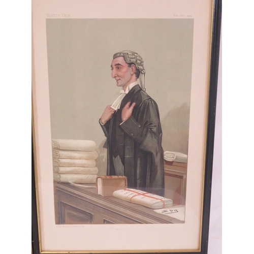 28 - 2 legal prints 'Sketchesin Court' & Vanity Fair Spy print 'Rufus'