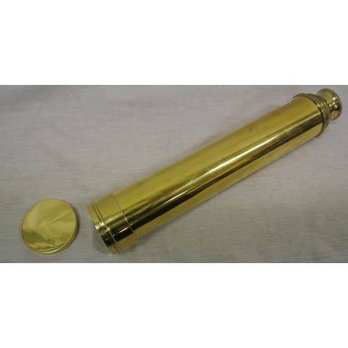 357 - Mariners brass extending telescope with lens cover