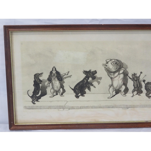 45 - Boris O'Klein 'Le Malentendu' lithograph 13x40cm signed