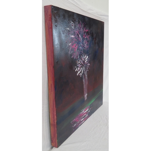 58 - Cahill O'Connor 'Fireworks, Spike Island' oil on canvas 70x70cm signed