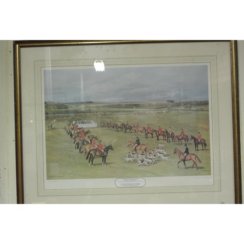 17 - 'The Heythrop Hunt point to point' & 'Captain Wallace, Master of Heythrop hounds' 2 prints 38x52 & 4... 