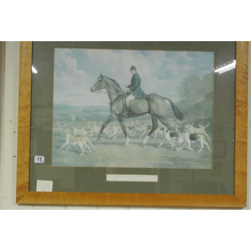 17 - 'The Heythrop Hunt point to point' & 'Captain Wallace, Master of Heythrop hounds' 2 prints 38x52 & 4... 