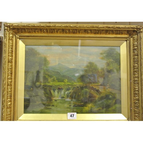 47 - Norman Willis Pryce 1904 -1966 'Welsh country scene' oil on board 24x34 signed