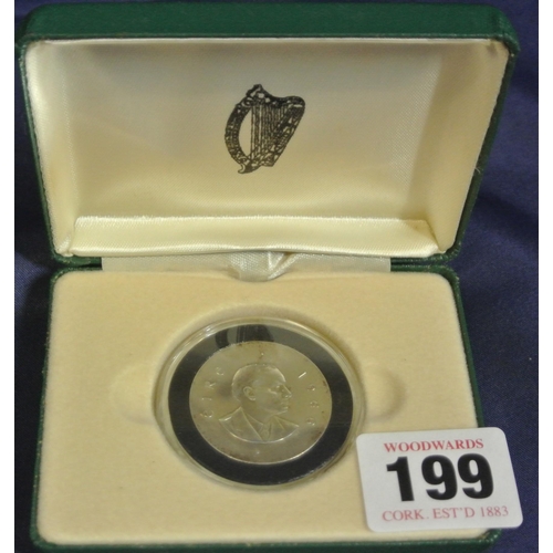 199 - Irish Silver 'Padraig Pearse' commemorative coin 1916-1966, in case