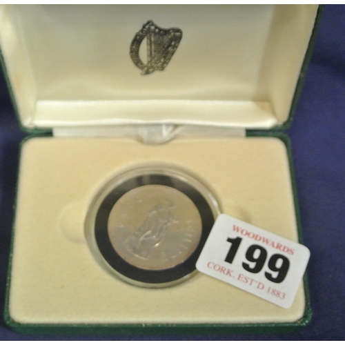 199 - Irish Silver 'Padraig Pearse' commemorative coin 1916-1966, in case