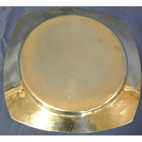 219 - Irish Provincial Silver salver with Celtic design raised curved sides, by William Egan & Sons, Cork ... 