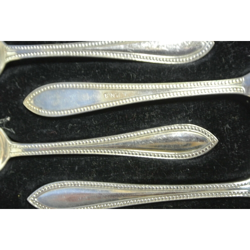 23 - 12 piece silver plated fruit service in fitted presentation case